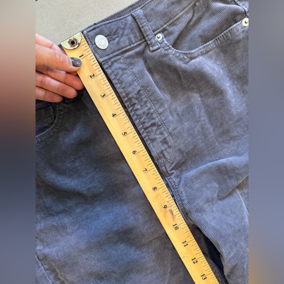 GAP High Rise Grey Corduroy Skinny Leggings Pants Sz 8/29T - Picture 8 of 12